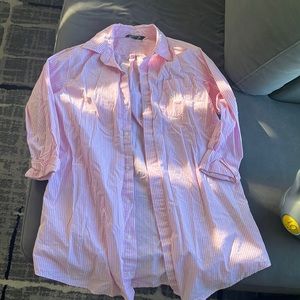 Pink & white stripe Ralph Lauren shirt